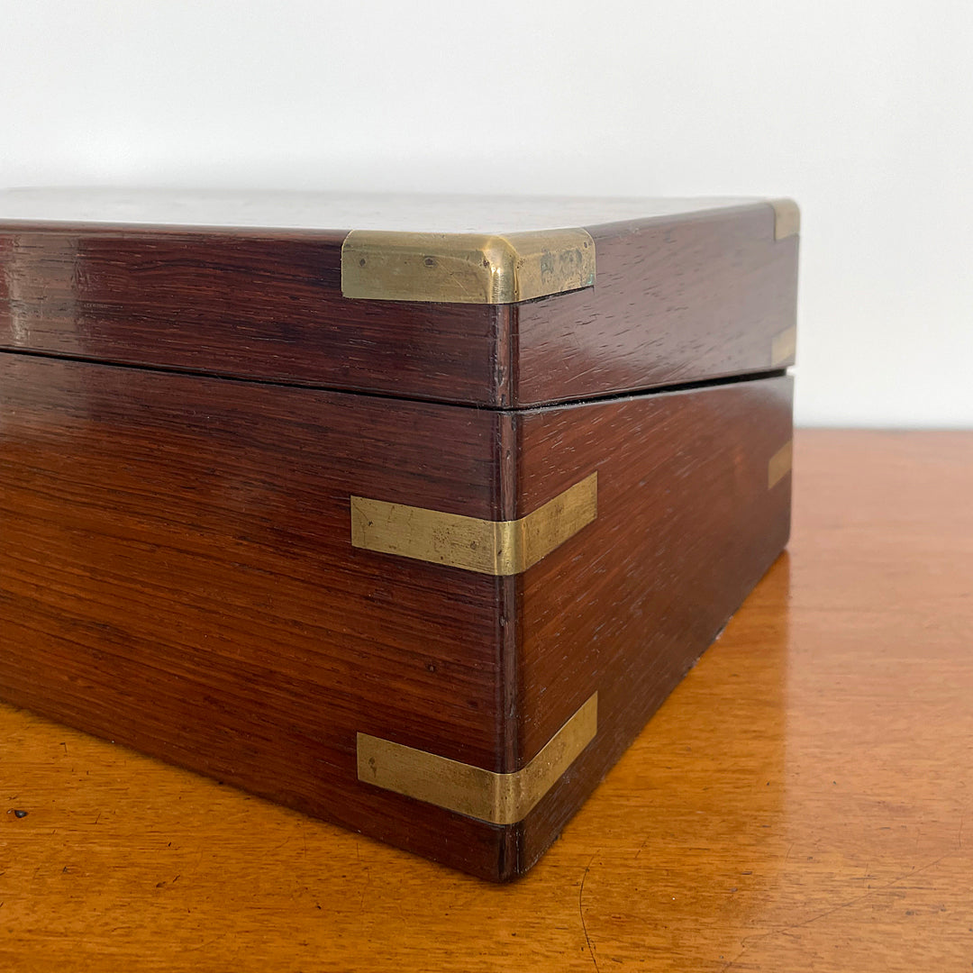 Rosewood Writing Slope & Secret Drawers Campaign Style 1850's ANTIQUE