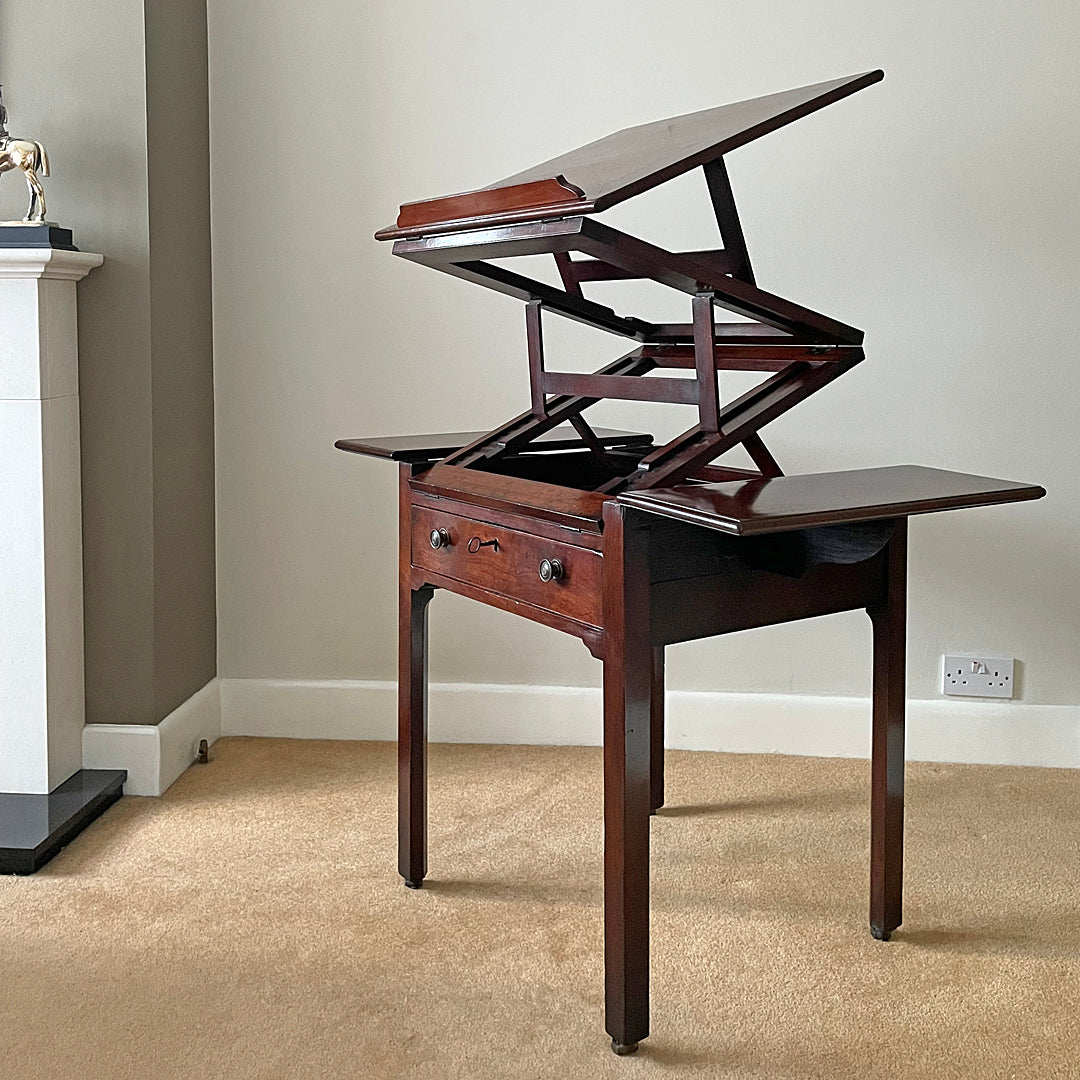 Georgian Draughtsman Table Or Architect's Desk 18th Century ANTIQUE