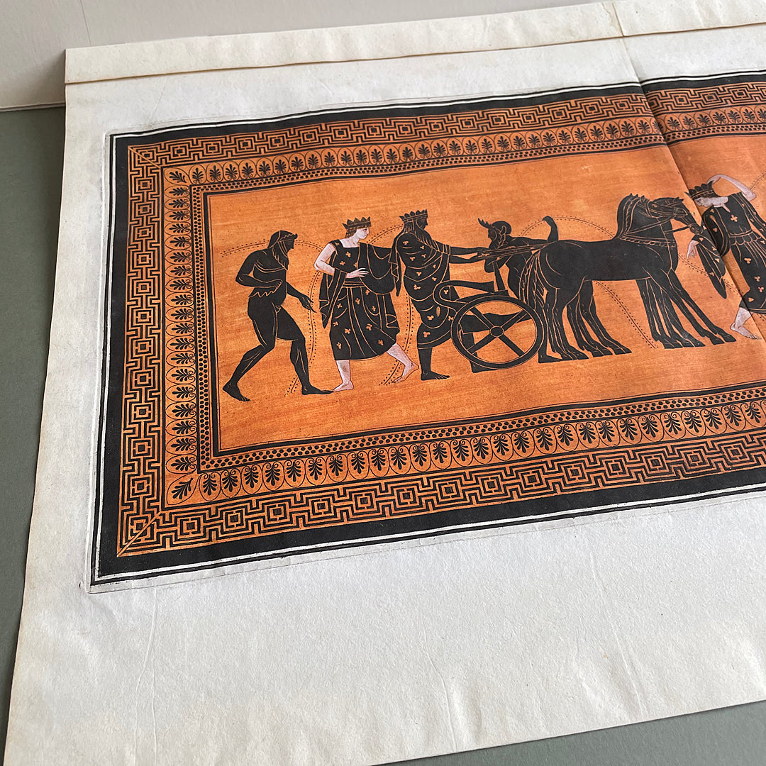Engraving Dionysus, Maenads & Hermes Plate 84 William Hamilton ANTIQUE