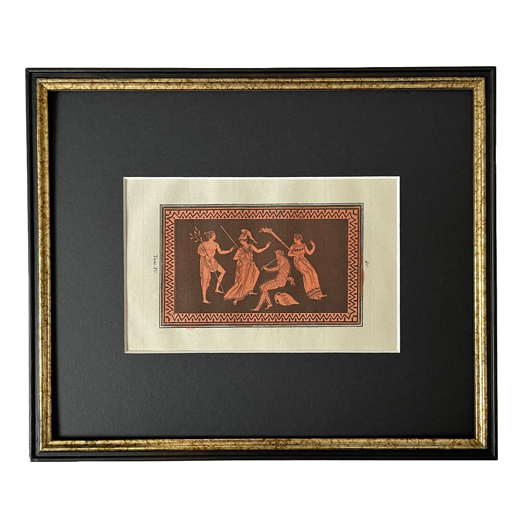 Engraving Apollo & Minerva Plate 40 William Hamilton 1787 ANTIQUE