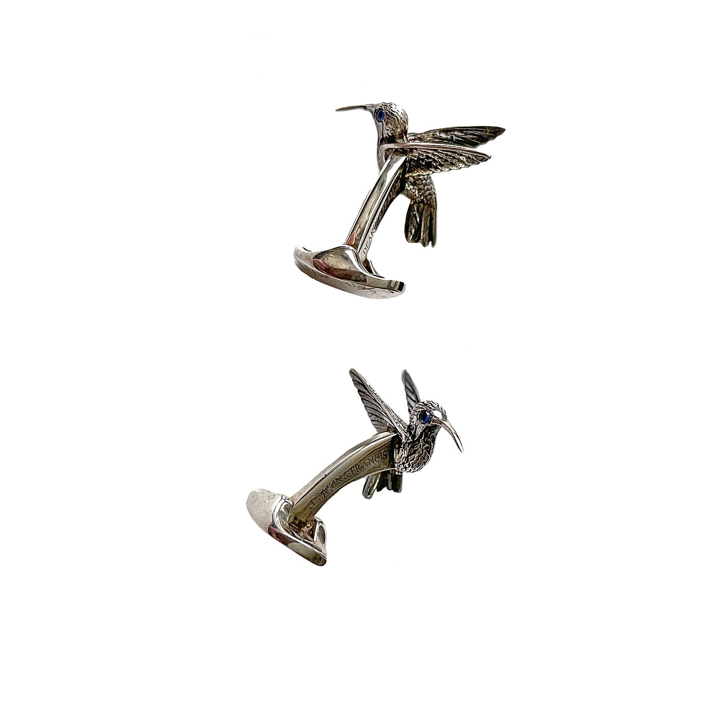 Deakin & Francis Sterling Silver Hummingbird Cufflinks NEW COLLECTABLE