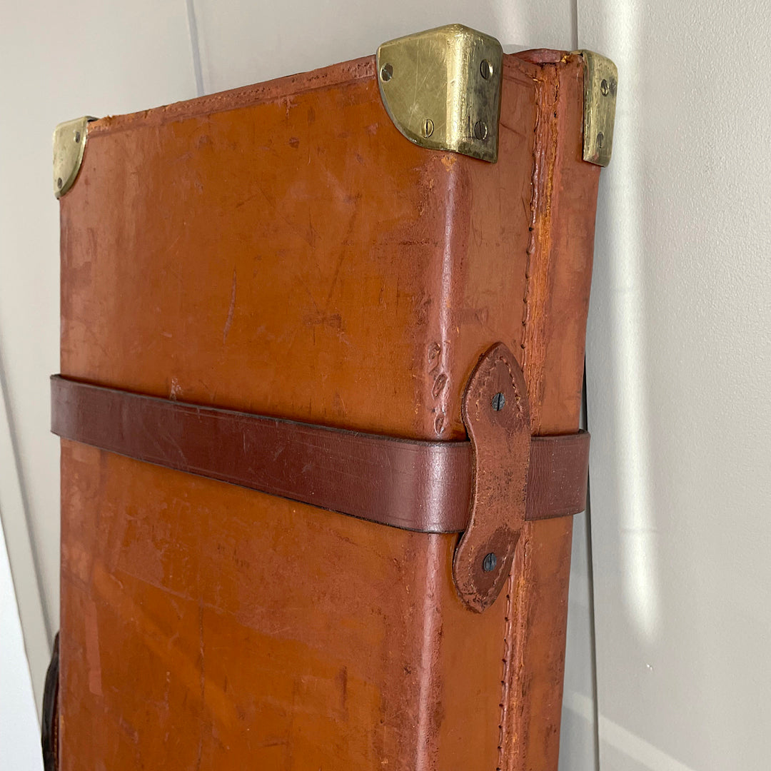 Holland & Holland Leather Bound Double Shotgun Case ANTIQUE