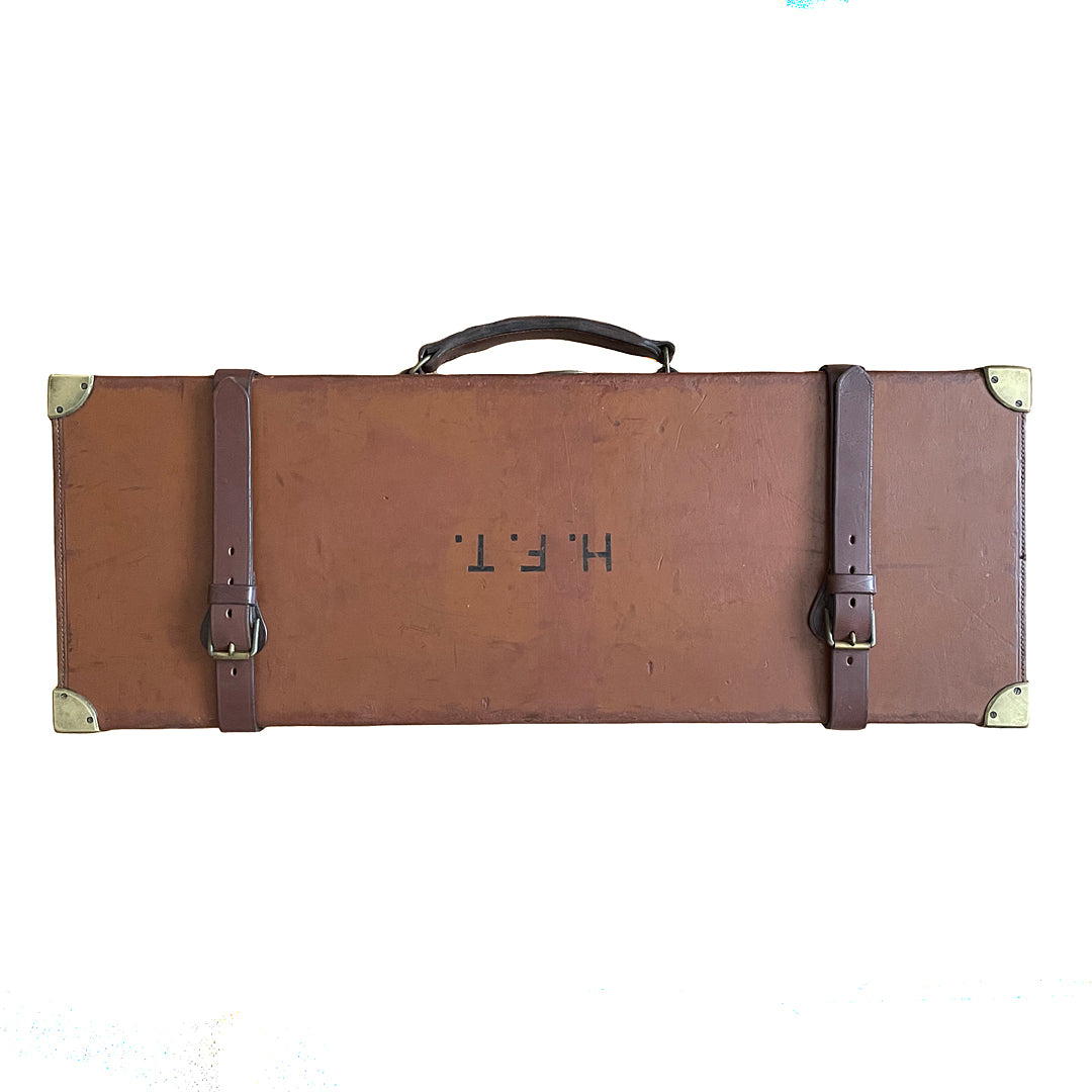 Holland & Holland Leather Bound Double Shotgun Case ANTIQUE