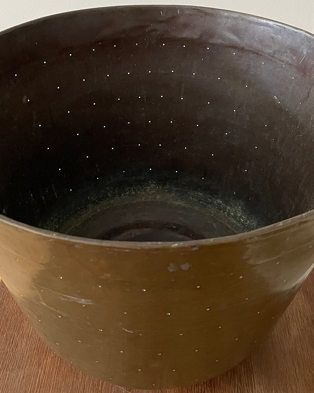 A Brass Bin For Logs Or Kindling Arts & Crafts Late 19th Century ANTIQUE