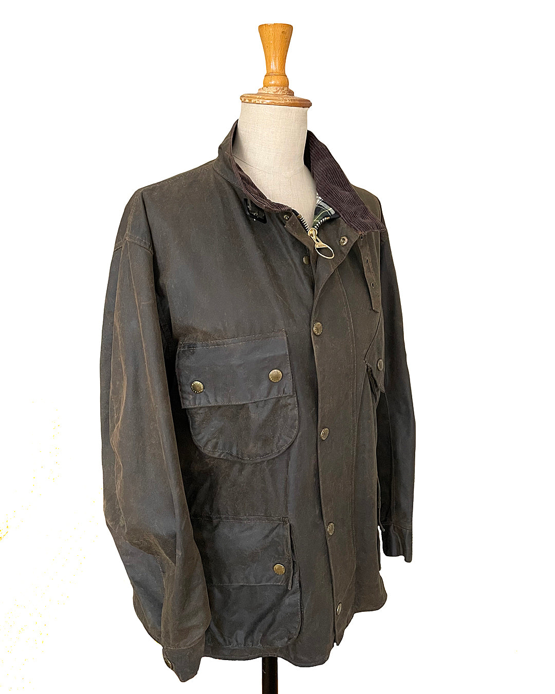 Barbour NATO M12 International Waxed Jacket Olive Green 46 XL VINTAGE