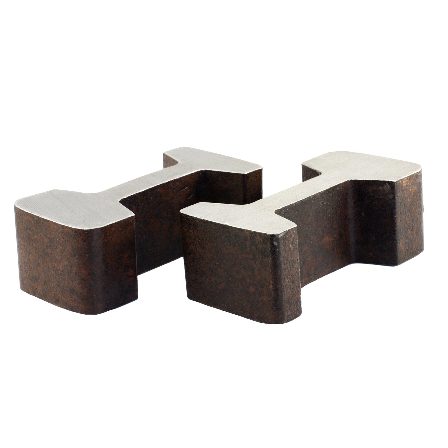Pair Of Bookends Reclaimed Railway Track Weathered Finish VINTAGE