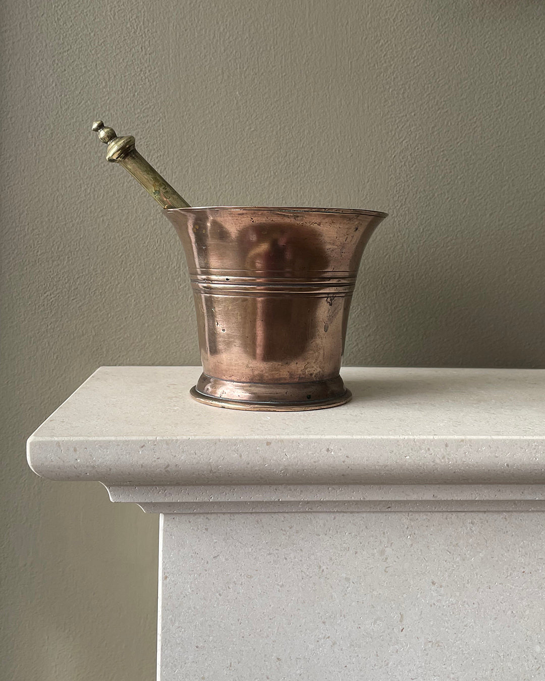 Georgian Bronze Pestle And Mortar c. 1780's ANTIQUES