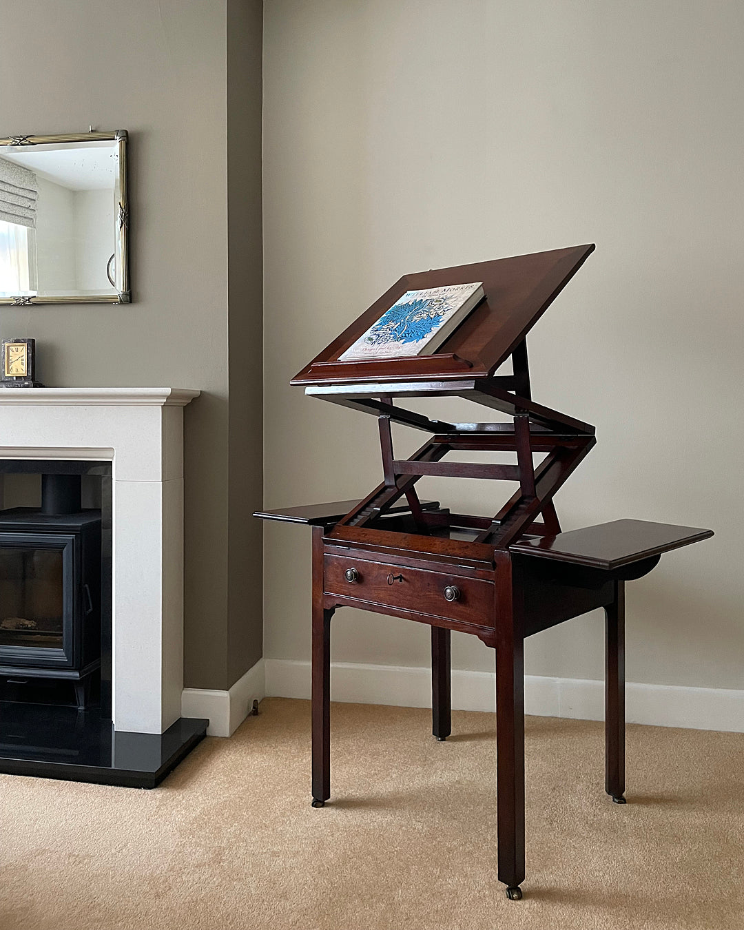 Georgian Draughtsman Table Or Architect's Desk 18th Century ANTIQUE