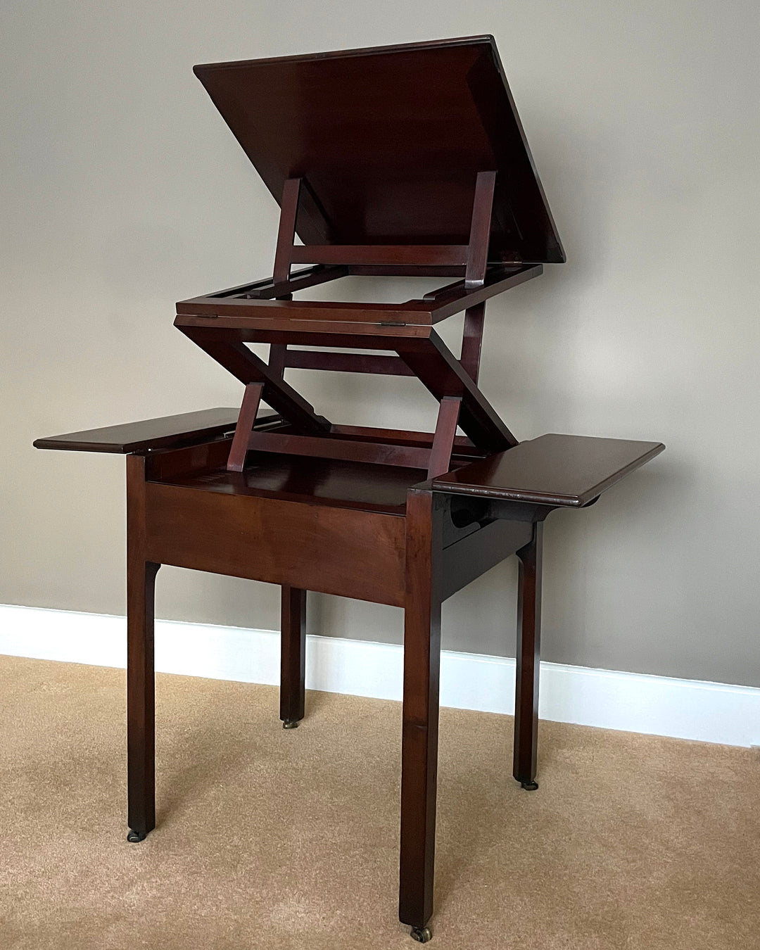 Georgian Draughtsman Table Or Architect's Desk 18th Century ANTIQUE