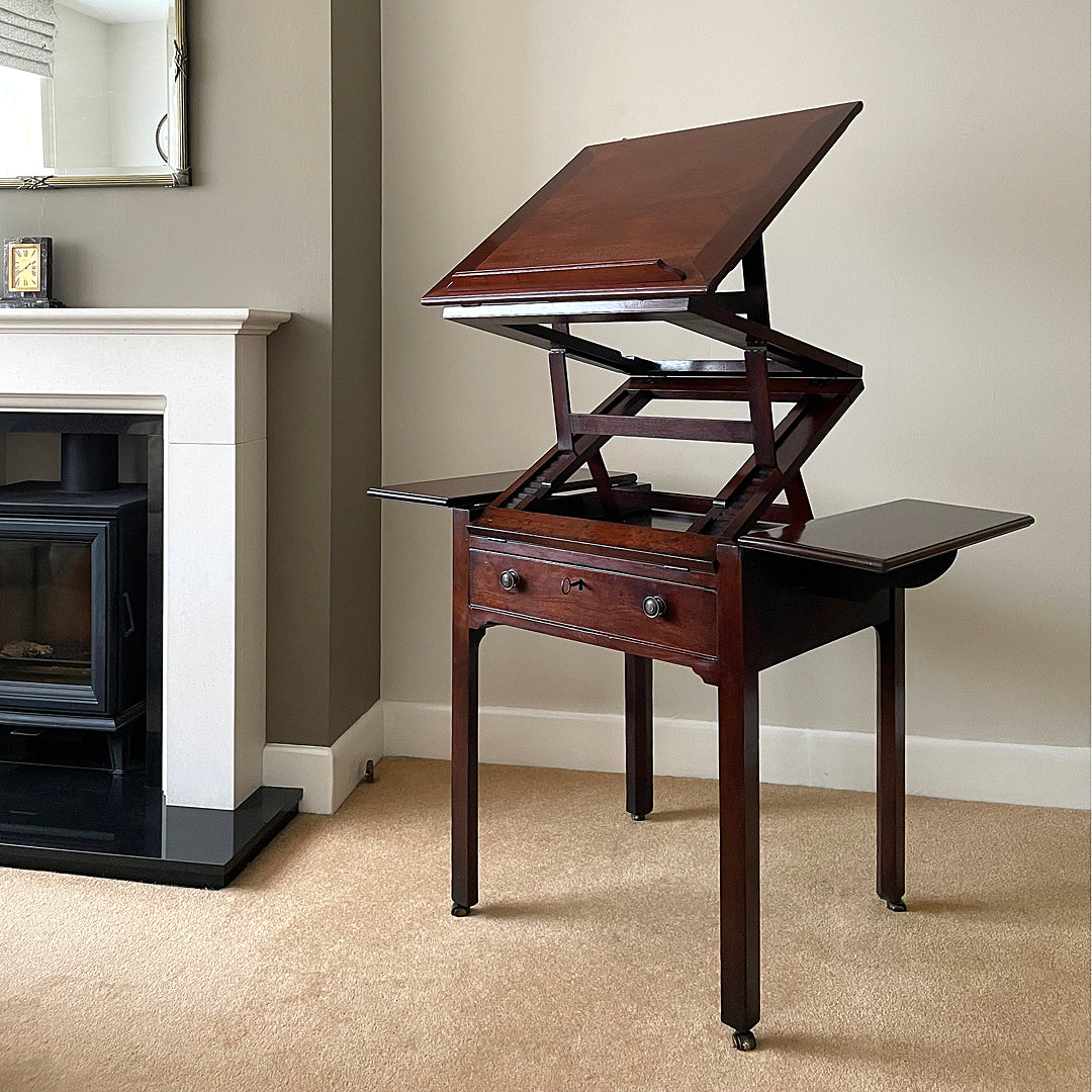 Georgian Draughtsman Table Or Architect's Desk 18th Century ANTIQUE