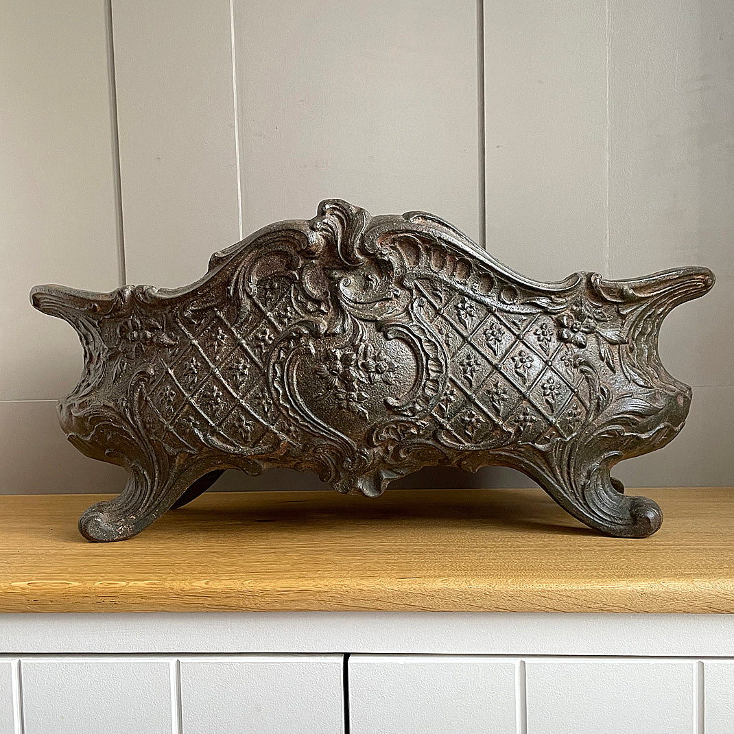 Large Cast Iron Garden Planter Louis XV Rococo Style French 1890's ANTIQUE