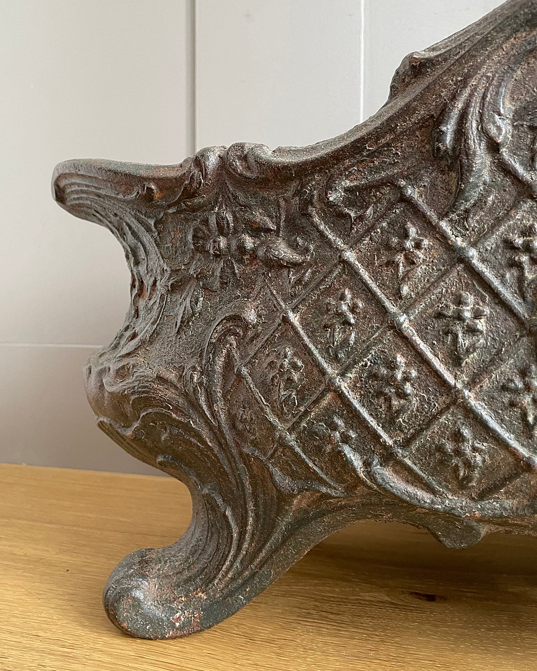 Large Cast Iron Garden Planter Louis XV Rococo Style French 1890's ANTIQUE