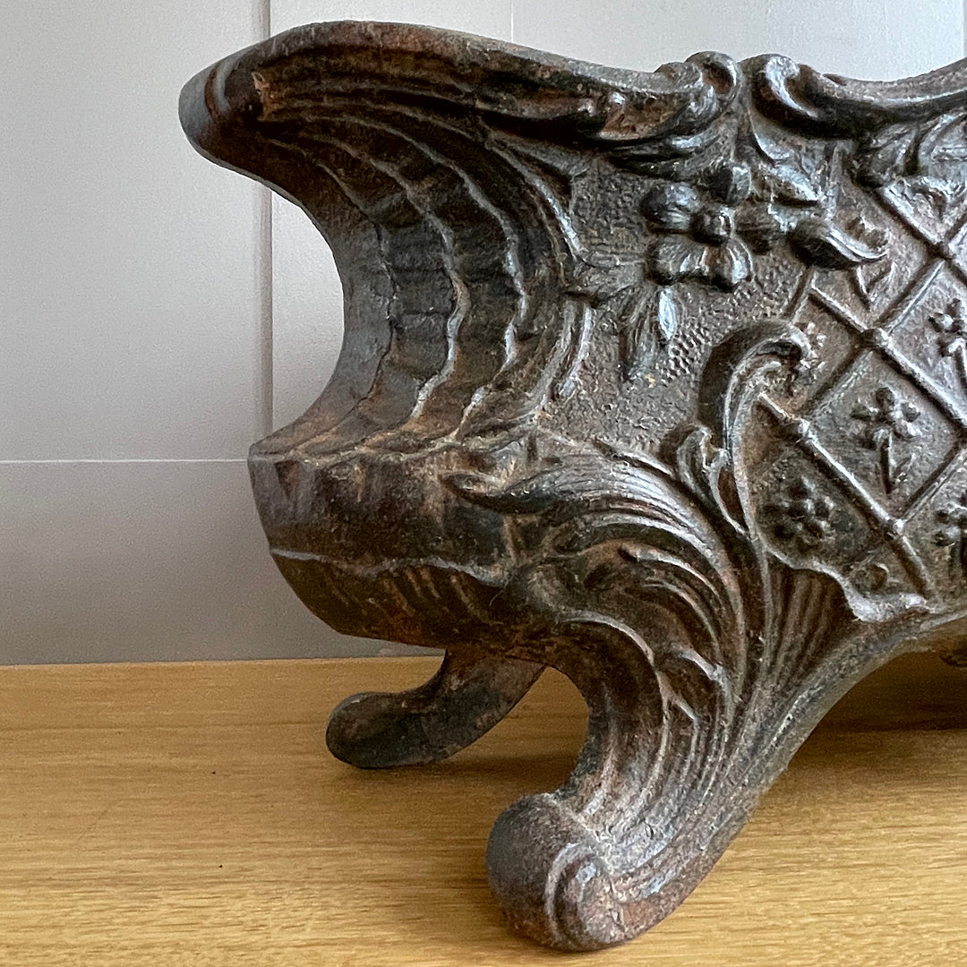 Large Cast Iron Garden Planter Louis XV Rococo Style French 1890's ANTIQUE