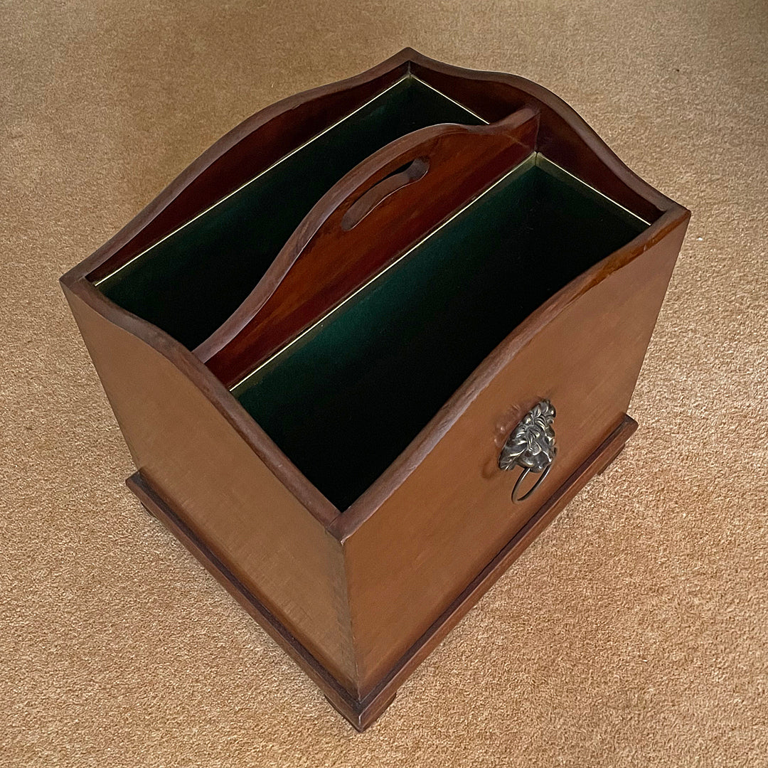 Country House Canterbury Storage Box Georgian Style 1900's ANTIQUE