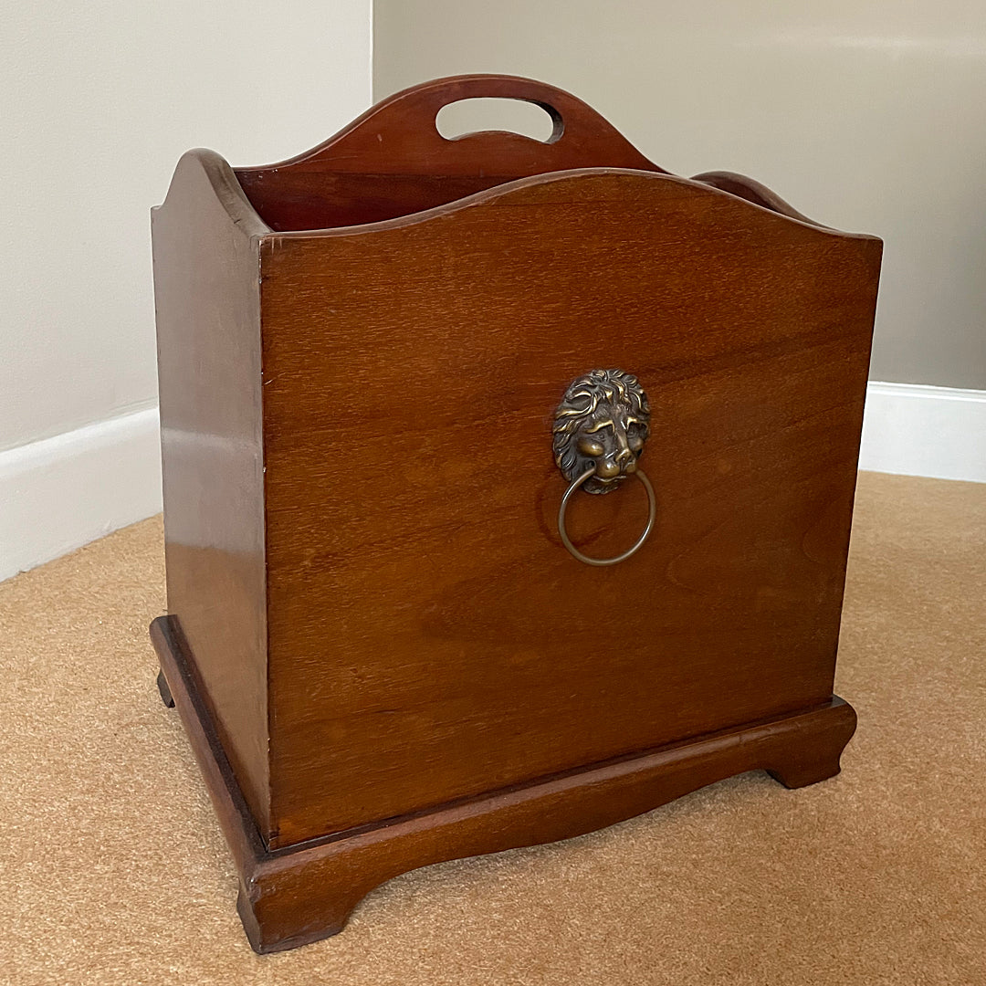 Country House Canterbury Storage Box Georgian Style 1900's ANTIQUE