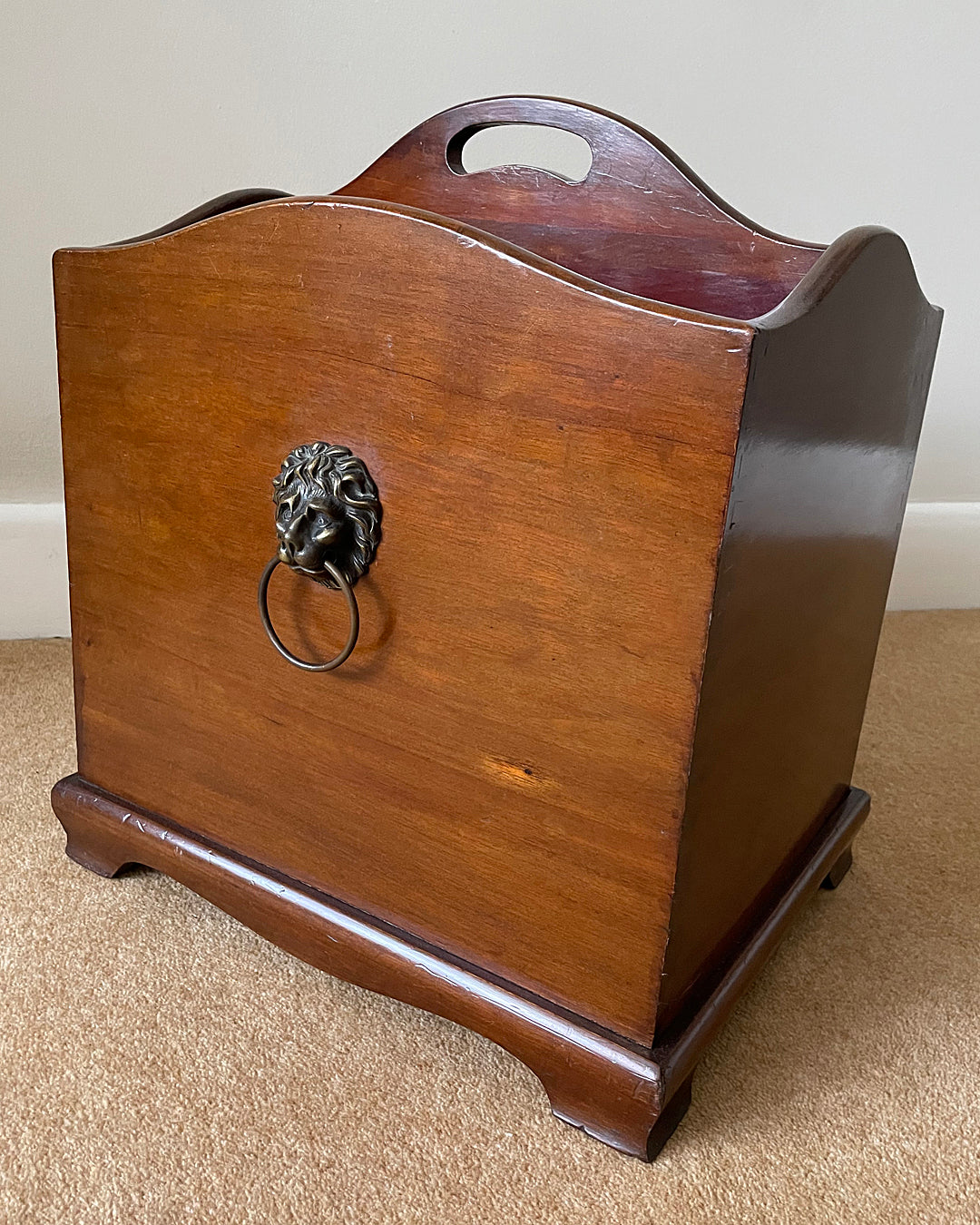 Country House Canterbury Storage Box Georgian Style 1900's ANTIQUE