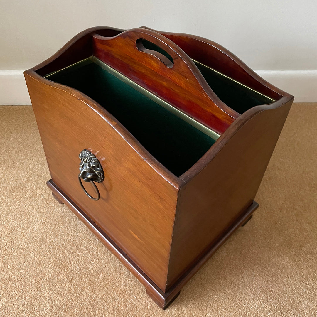 Country House Canterbury Storage Box Georgian Style 1900's ANTIQUE