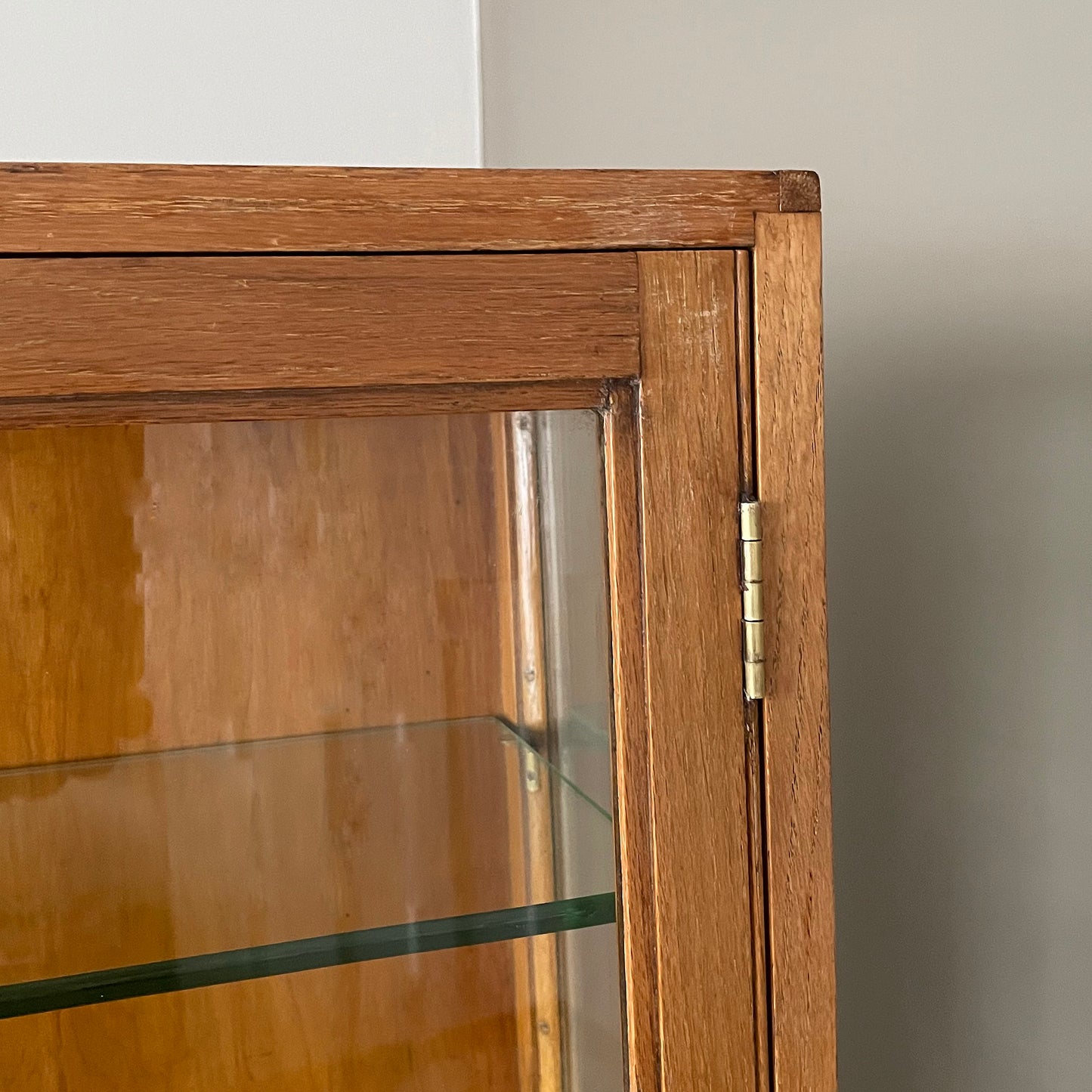 F. Maund & E. Berg Glass & Oak Shop Display Cabinet 1910 ANTIQUE