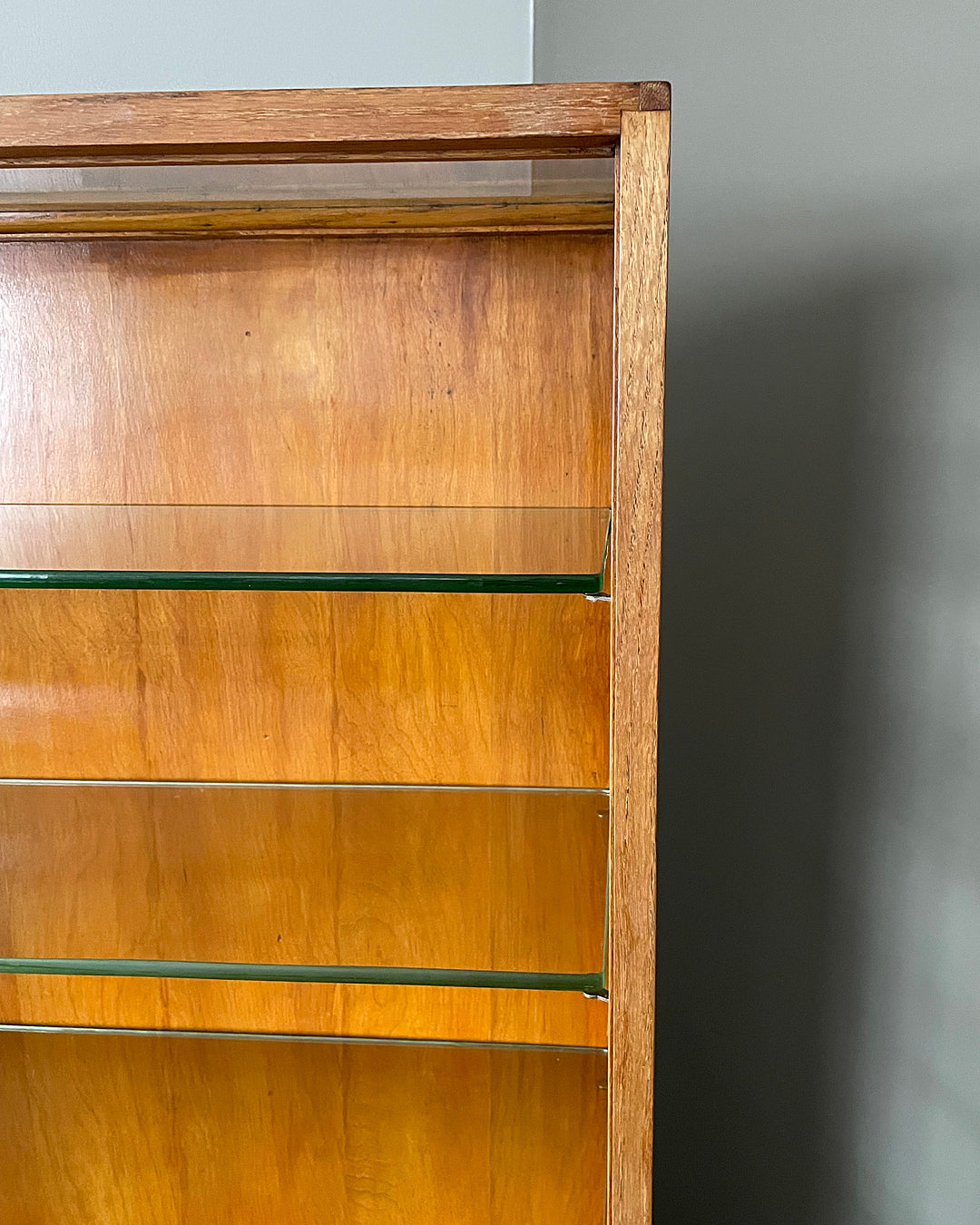 F. Maund & E. Berg Glass & Oak Shop Display Cabinet 1910 ANTIQUE