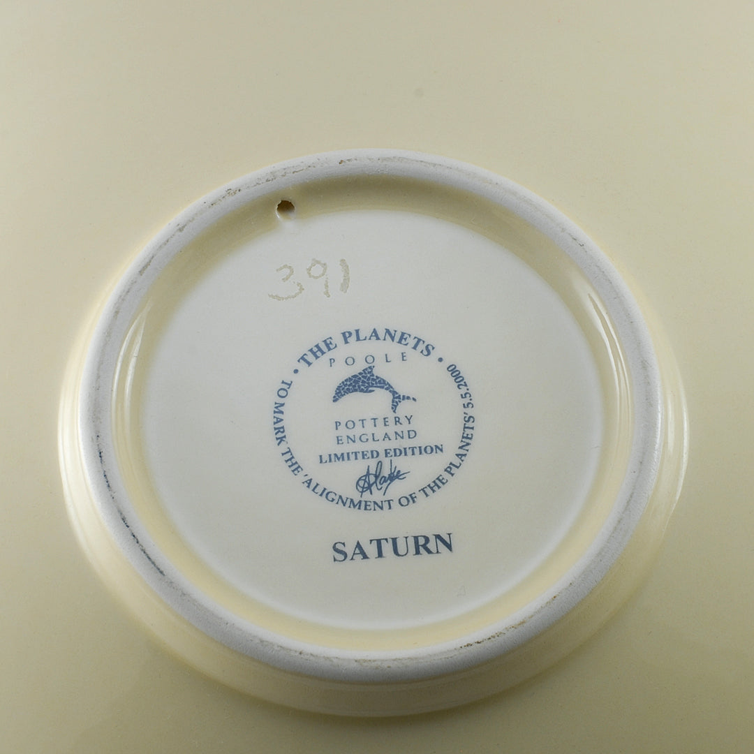 Poole Pottery Charger Plate The Planets Saturn 26cm COLLECTABLE