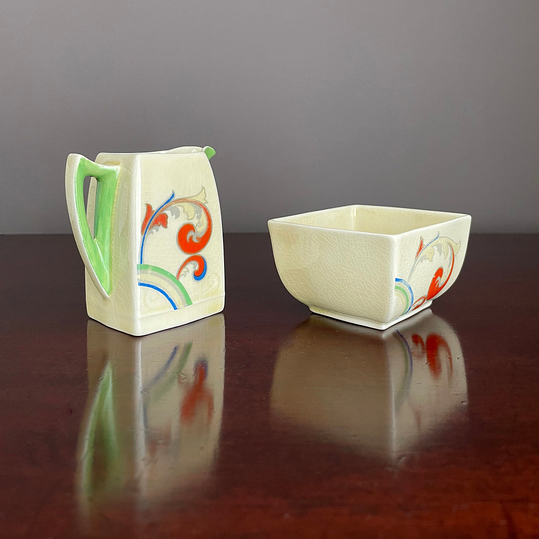 Royal Doulton Syren Duveen Coffee Set For Six Art Deco 1930's VINTAGE