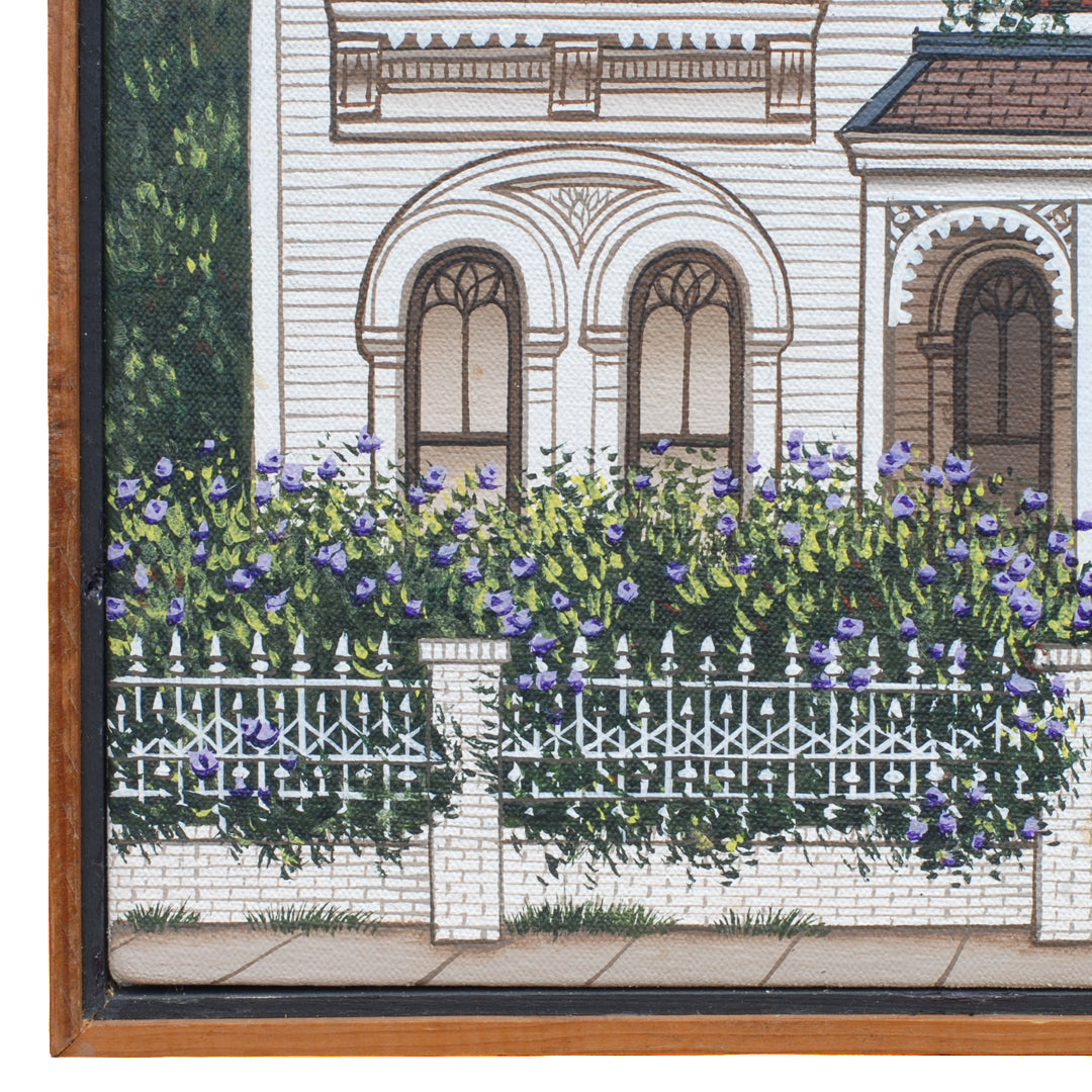 Sue Wall Painting American Victorian House Italianate Style VINTAGE