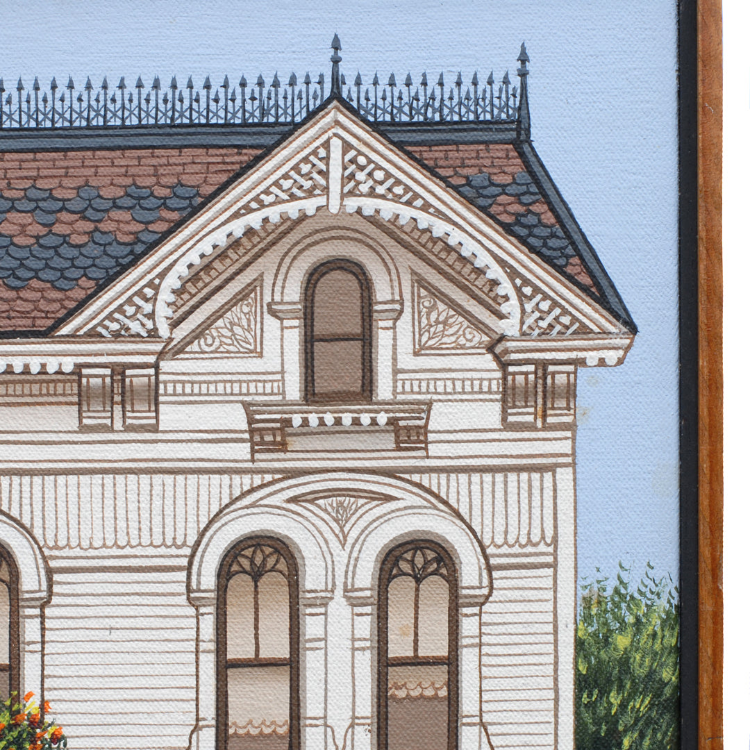 Sue Wall Painting American Victorian House Italianate Style VINTAGE