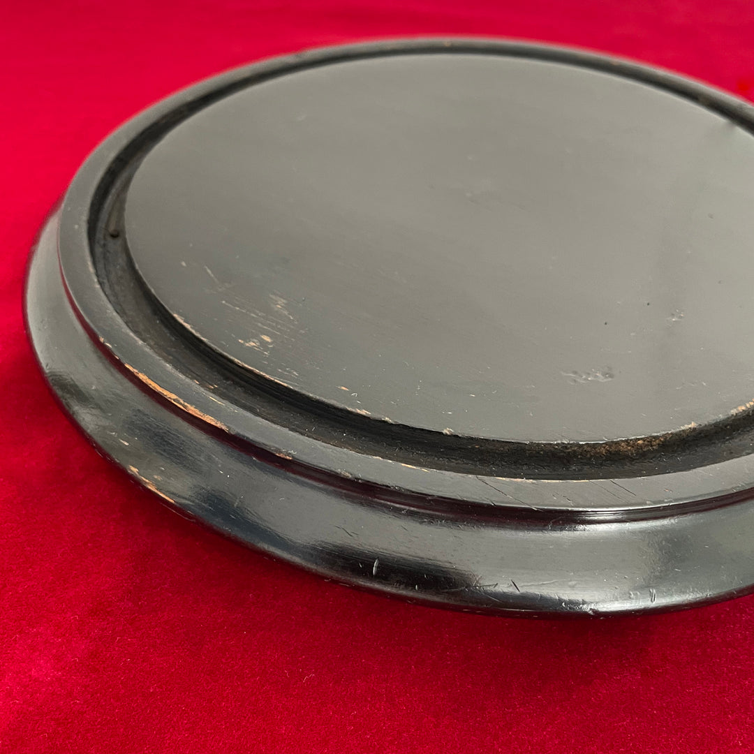 Tall 17.5" Glass Dome & Ebonised Wooden Base For Taxidermy or Displays ANTIQUE