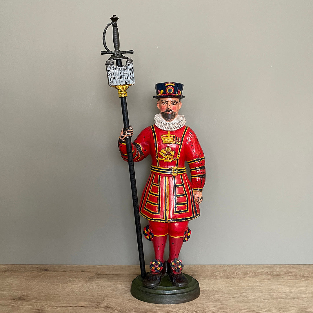 Fireside Companion Beefeater Cast Iron Stand English c. 1910 ANTIQUE