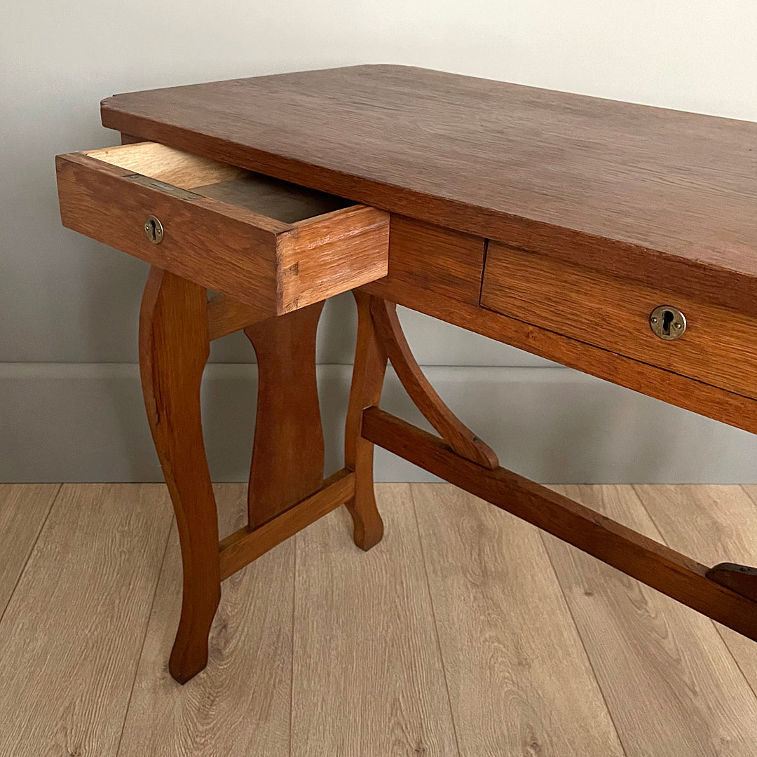 Arts and Crafts Oak Side Table c. 1910 ANTIQUE