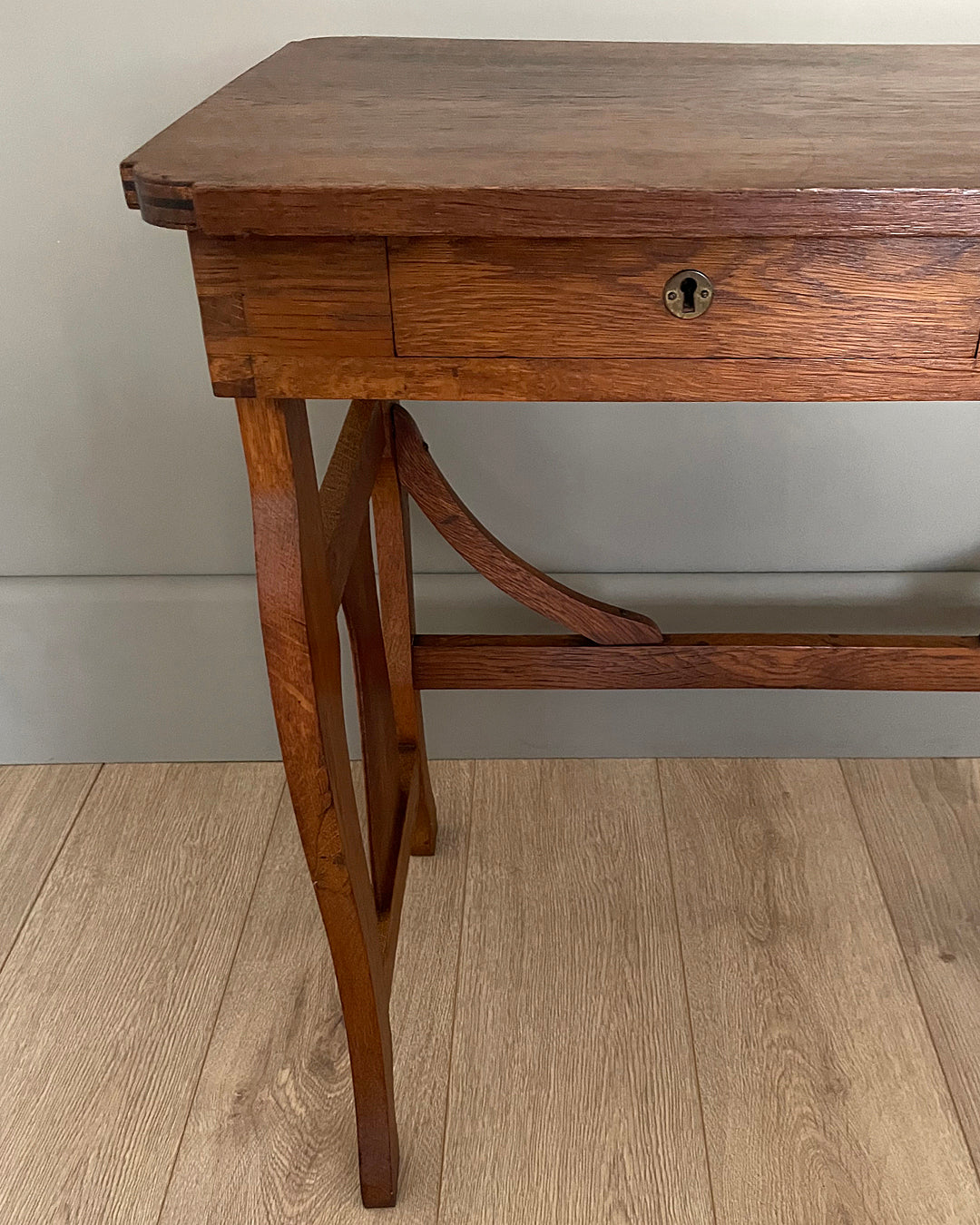 Arts and Crafts Oak Side Table c. 1910 ANTIQUE