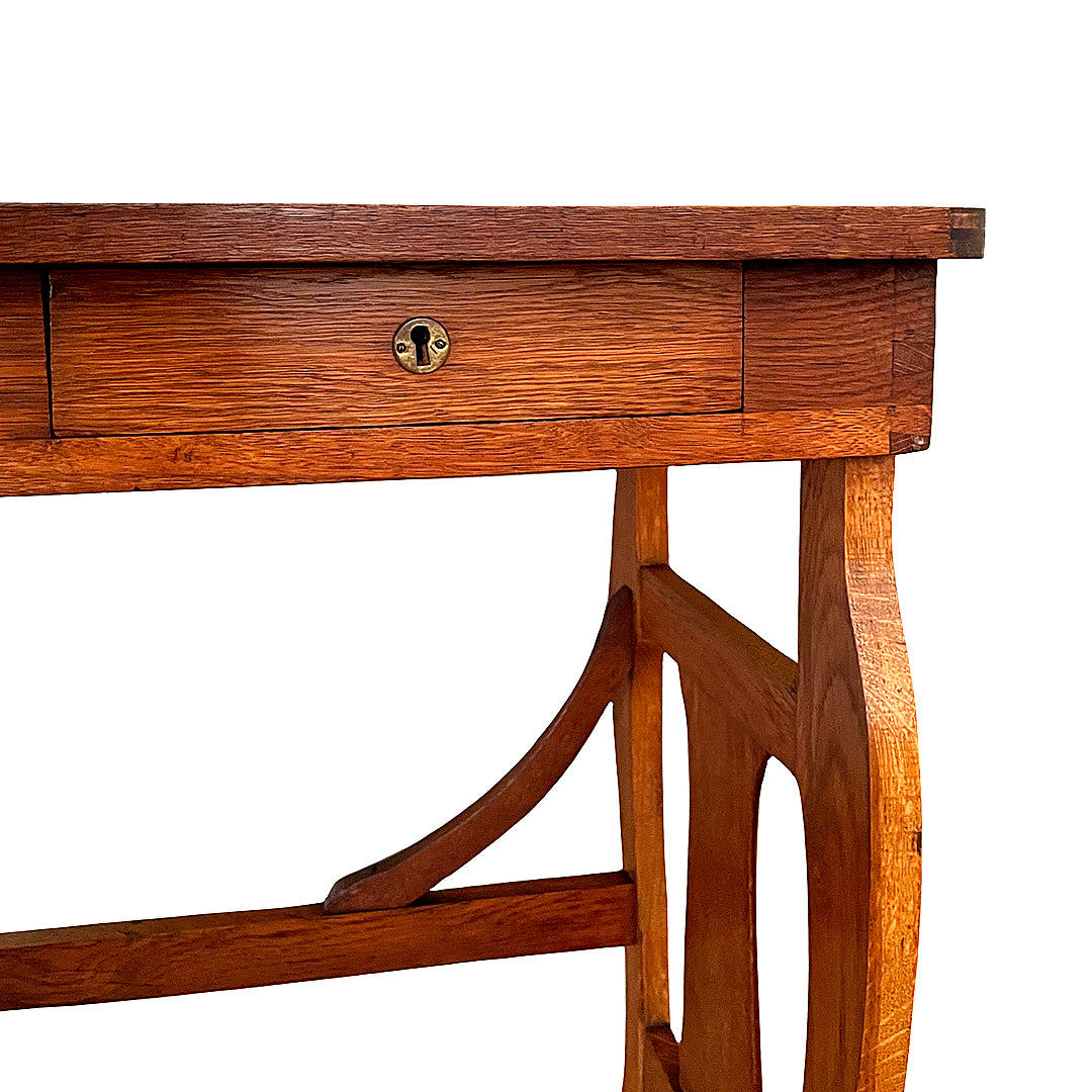 Arts and Crafts Oak Side Table c. 1910 ANTIQUE