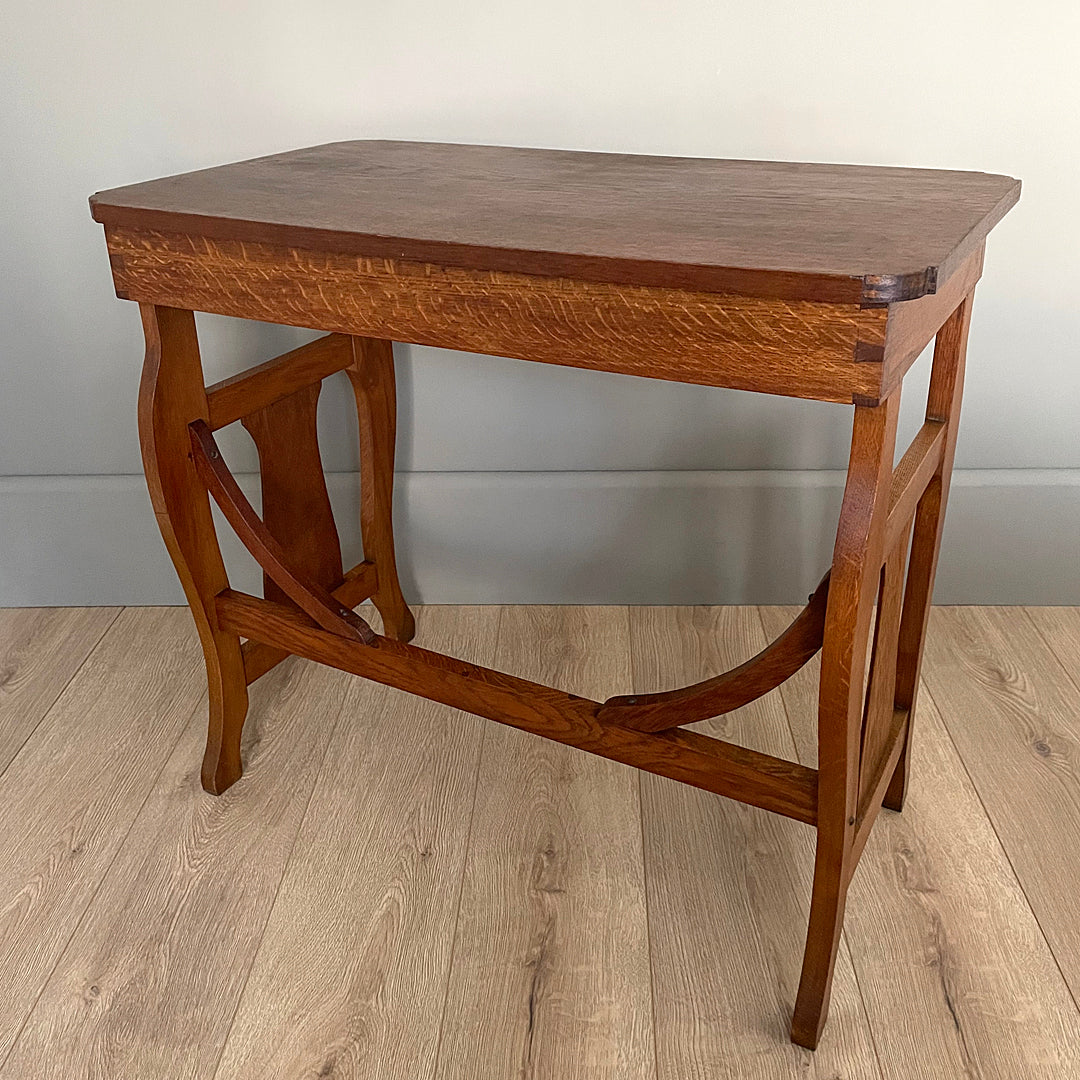 Arts and Crafts Oak Side Table c. 1910 ANTIQUE