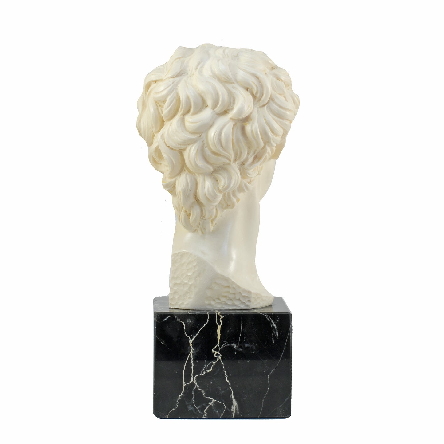 5" Bust Of Michelangelo's David Alabaster & Resin Sculpture Gino Ruggeri Italy VINTAGE