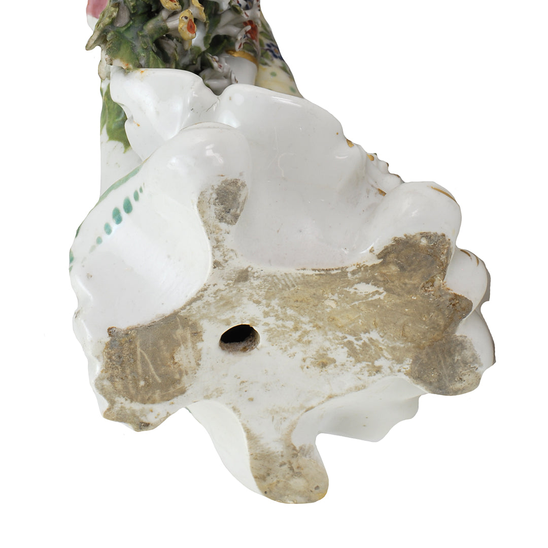A Twin Set Of Large Derby Porcelain Candlesticks Figurines c. 1775 ANTIQUE