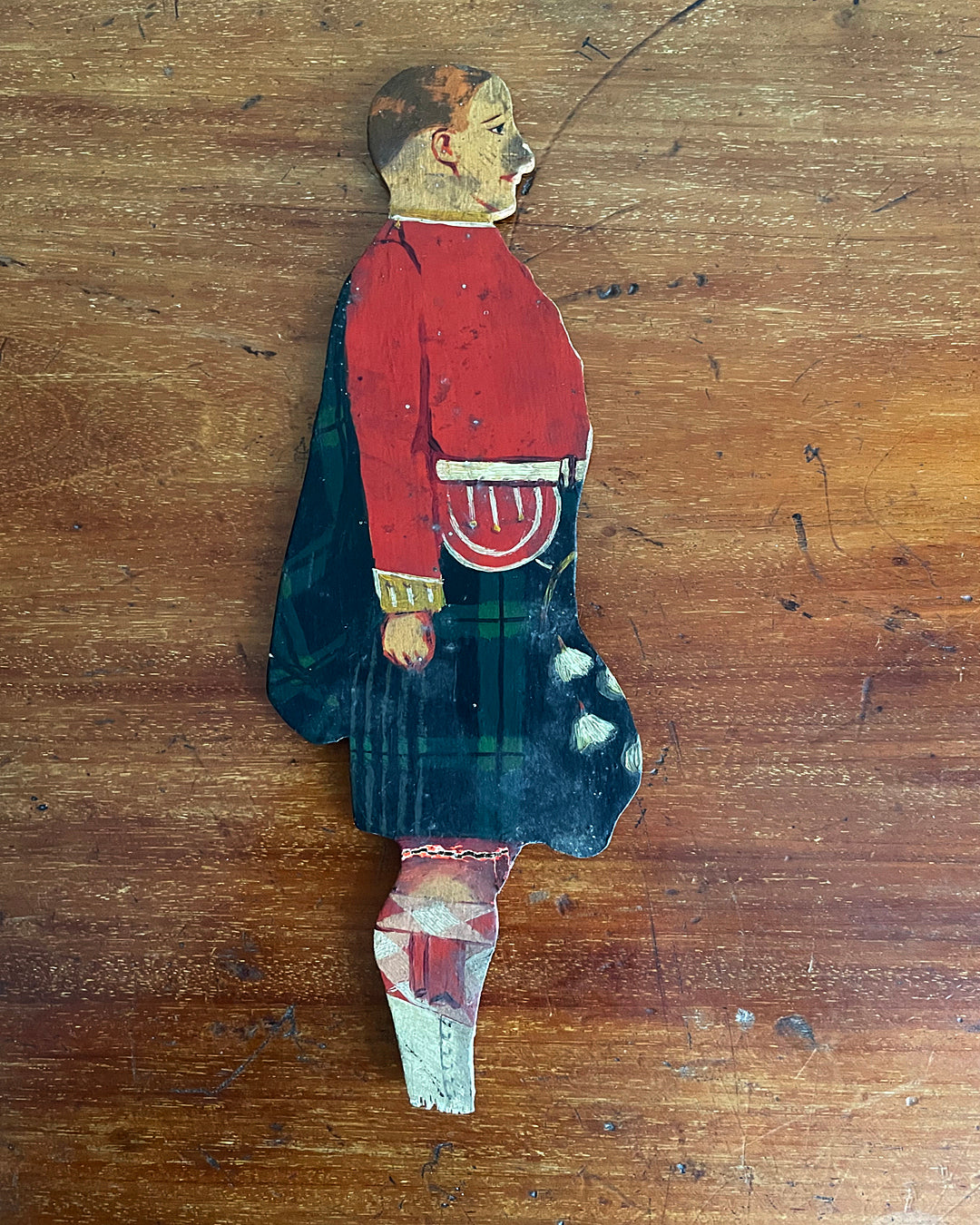 EV Howell Hand Painted Miniature Wooden Soldier The Argyle & Sutherland Highlanders VINTAGE