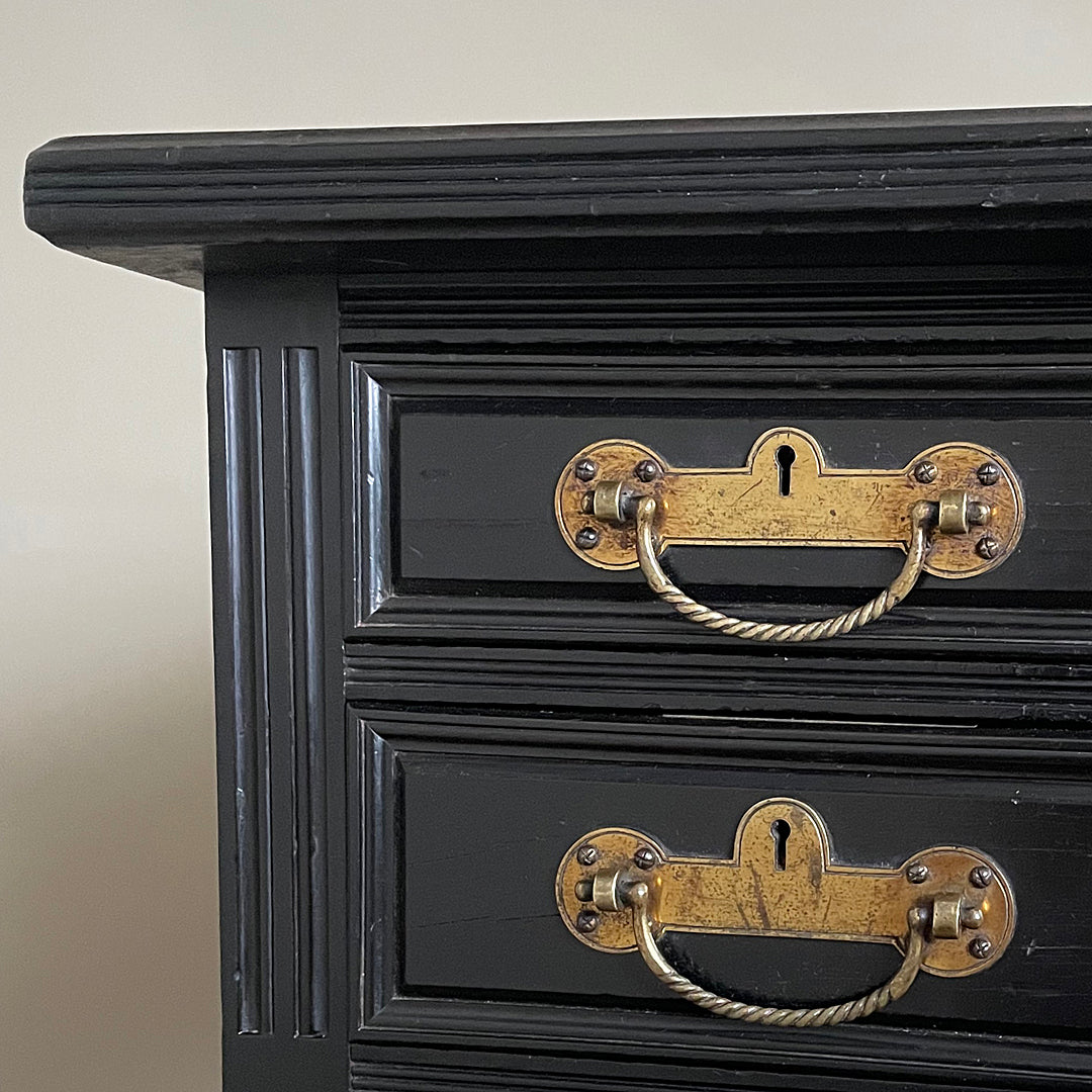Collinson & Lock EW Godwin Aesthetic Movement Ebonised Desk ANTIQUE