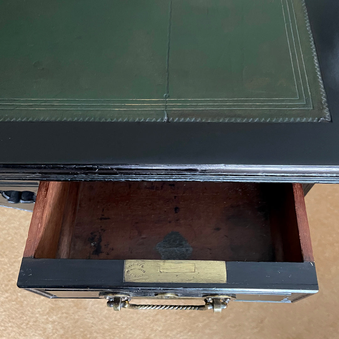 Collinson & Lock EW Godwin Aesthetic Movement Ebonised Desk ANTIQUE