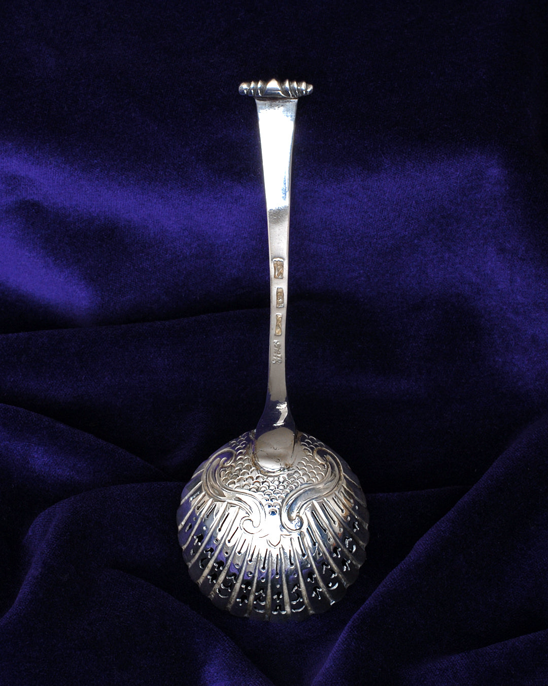 Sterling Silver Sugar Sifter Spoon Hester Bateman London 1776 ANTIQUE