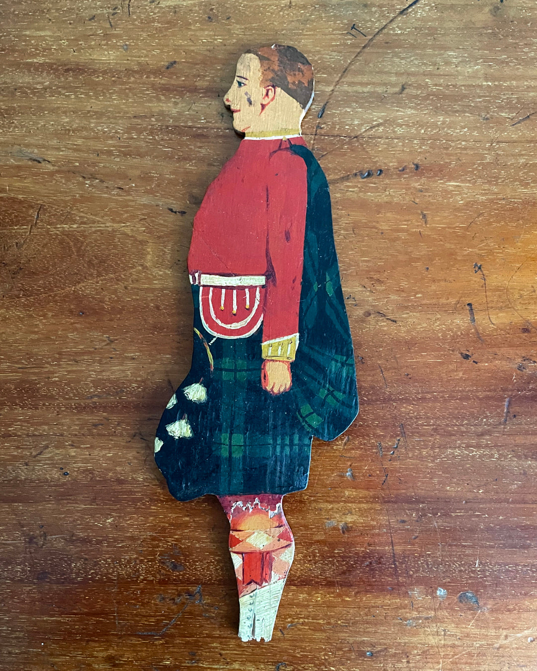 EV Howell Hand Painted Miniature Wooden Soldier The Argyle & Sutherland Highlanders VINTAGE