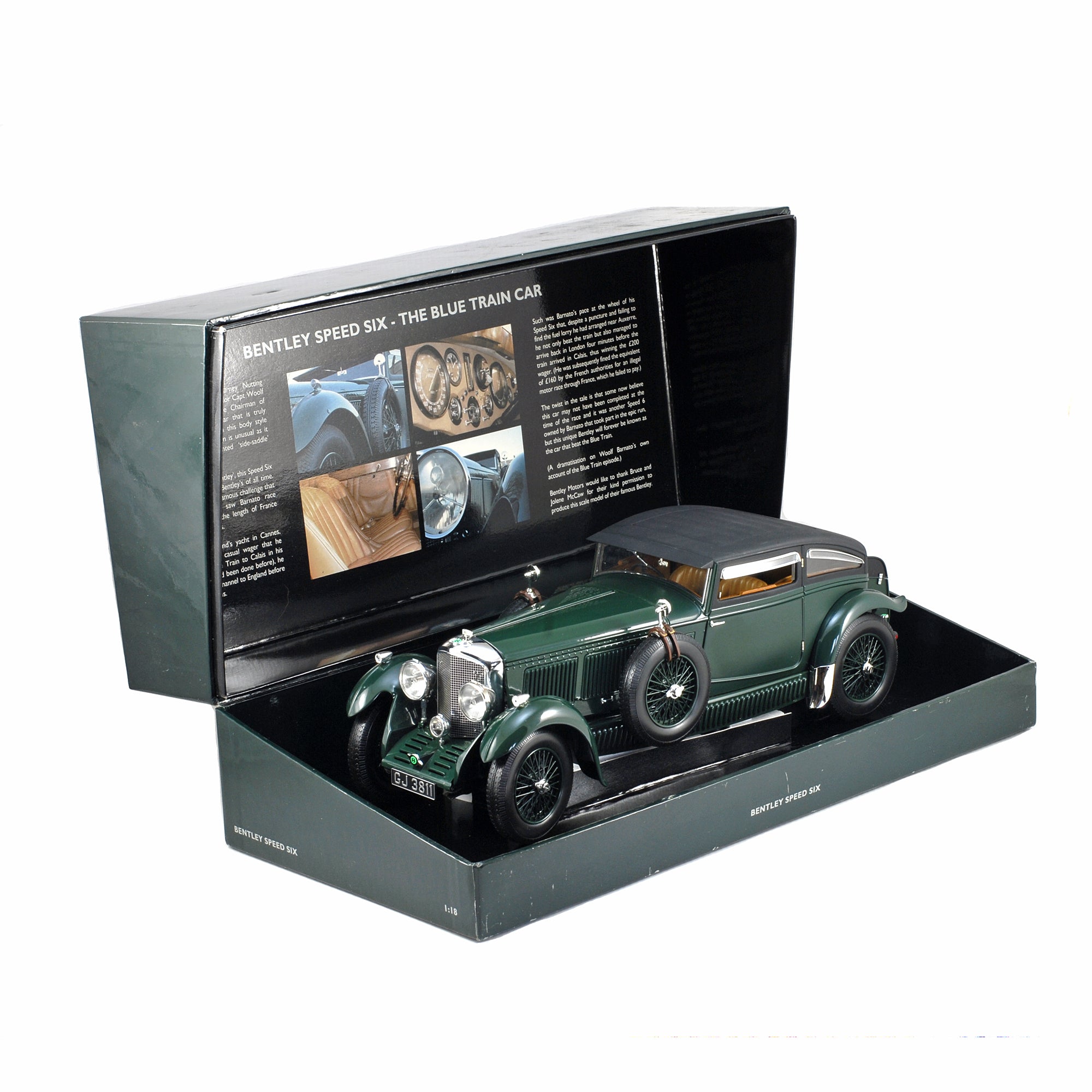 ミニチャンプス　1/18 ベントレー　ブルートレイン Minichamps Bentley Speed Six 'Blue Train' 1:18 COLLECTABLE