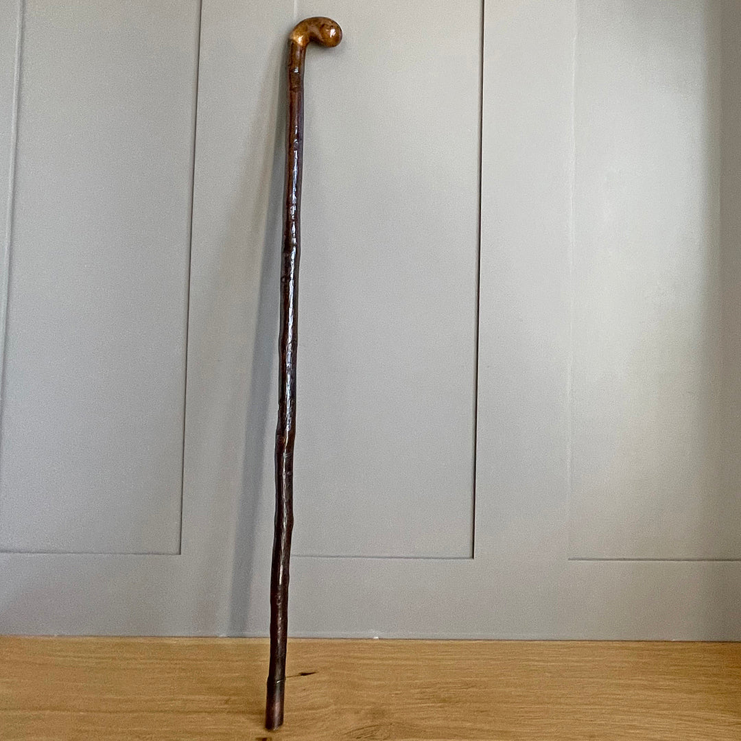 A Blackthorn Walking Stick Knob Handle Length 85cm / 33.5" VINTAGE