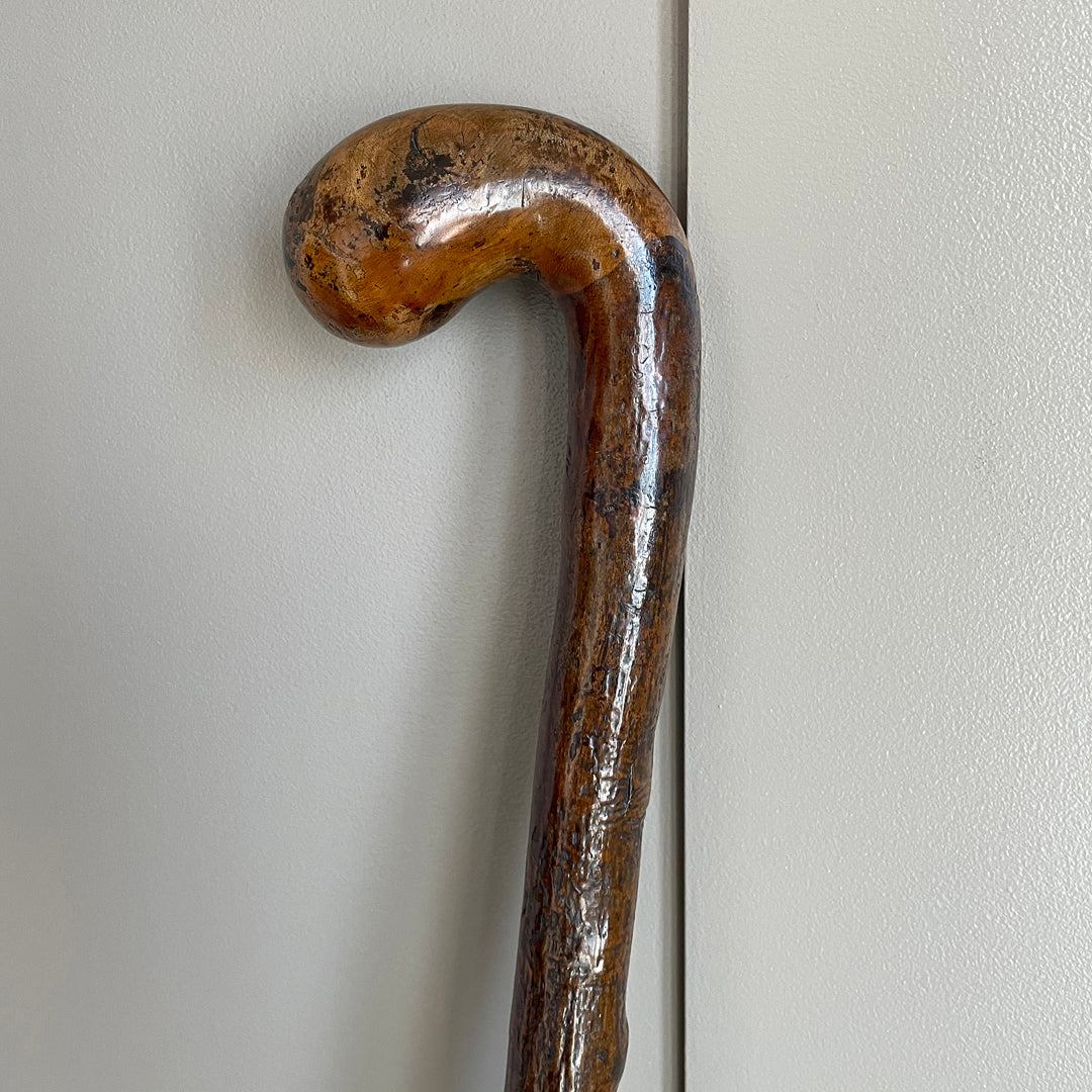 A Blackthorn Walking Stick Knob Handle Length 85cm / 33.5" VINTAGE