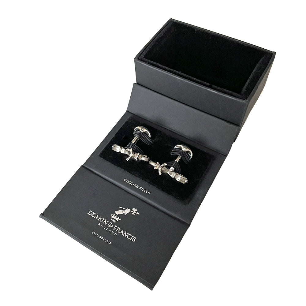 Deakin & Francis Sterling Silver Motorbike Cufflinks NEW COLLECTABLE