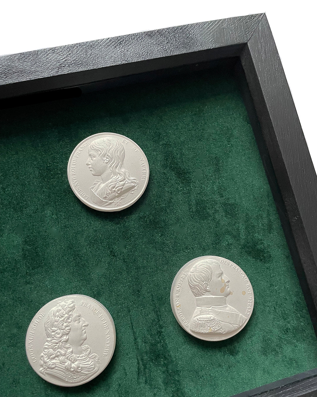 Set Of Three Grand Tour Intaglios French Kings Napoleon 19th C ANTIQUE