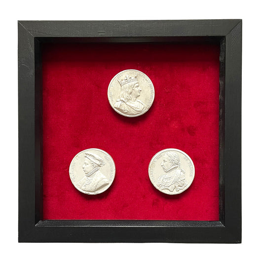 Set Of Three Grand Tour Intaglios French Kings 19th Century ANTIQUE