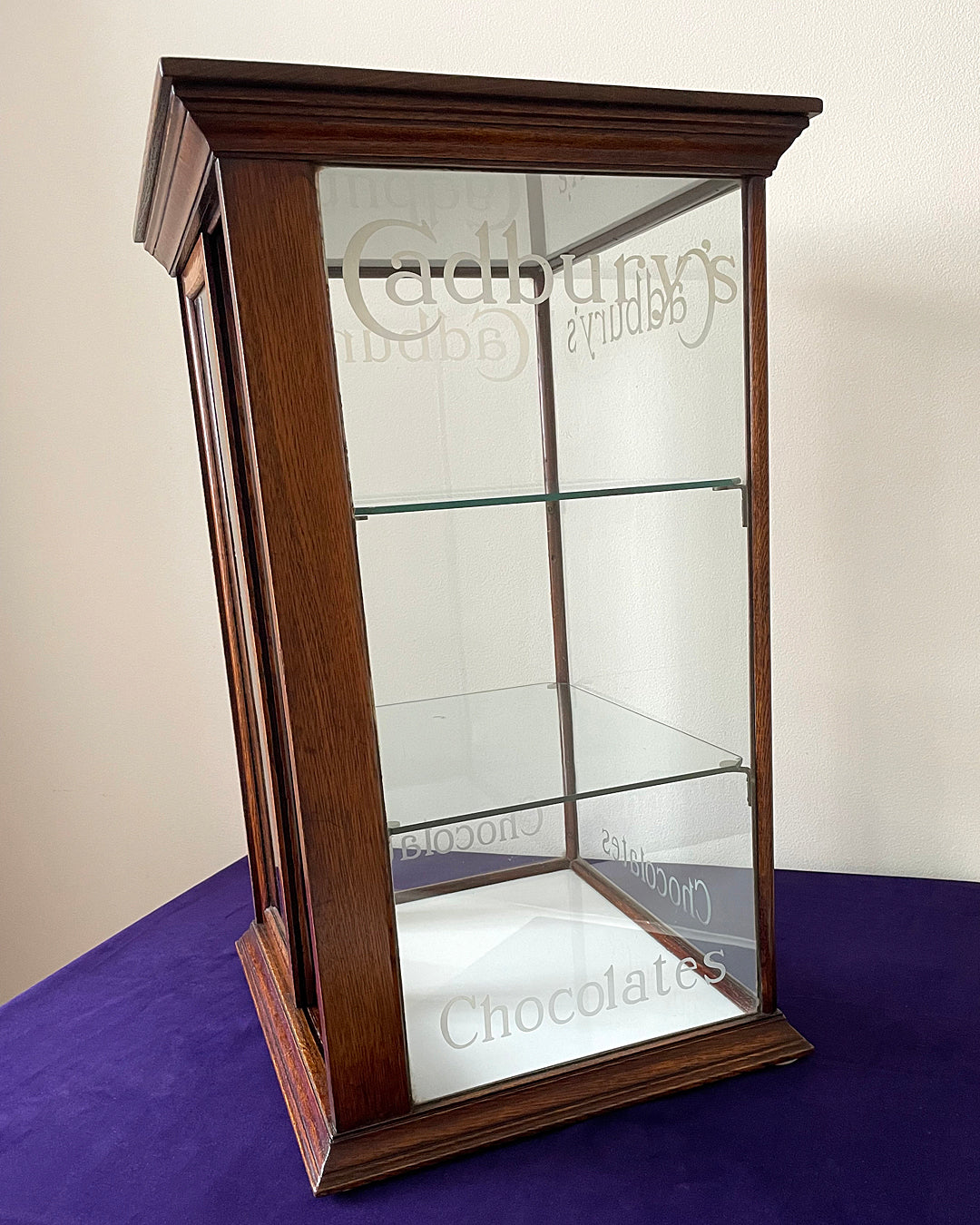 Cadbury's Chocolates Shop Counter Display Cabinet Edwardian (1901-1910) ANTIQUE