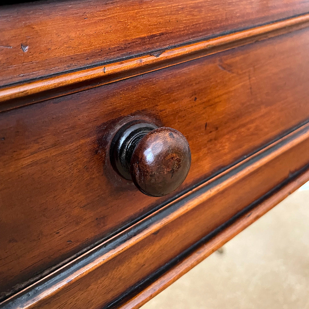 Compact Writing Table & Desk Mahogany & Leather Victorian (1860-1880) ANTIQUE