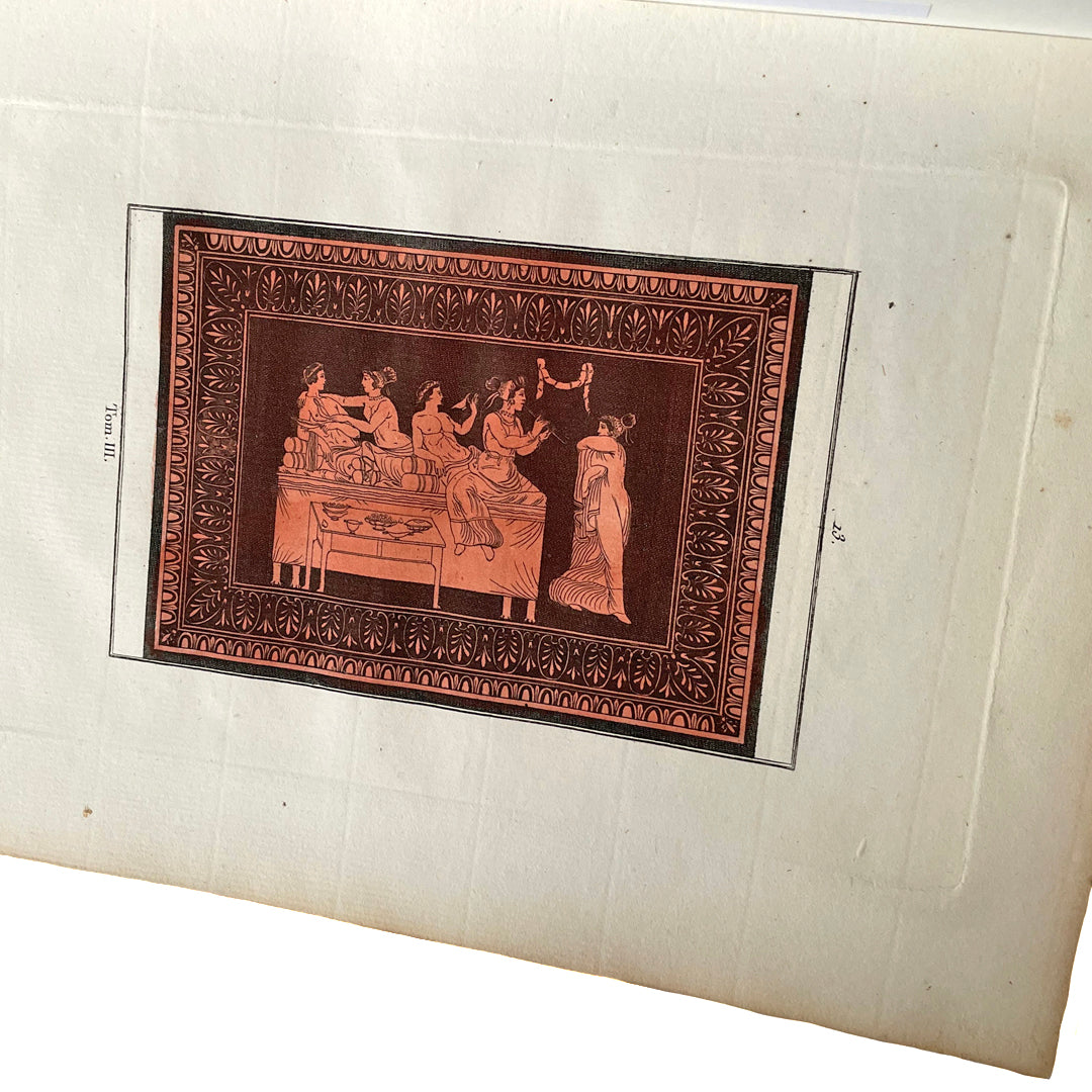 Engraving Feast Of Venus Plate 13 William Hamilton 1787 ANTIQUE