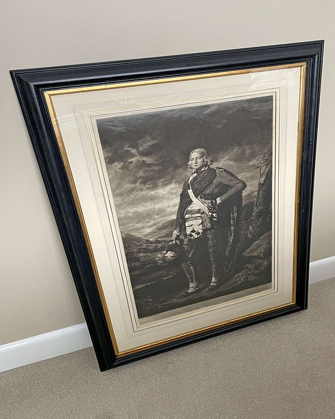 Henry Macbeth Raeburn RA Sir John Sinclair Mezzotint Engraving Signed & Framed VINTAGE